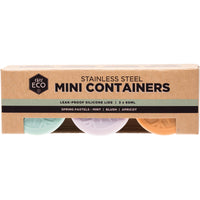 Ever Eco S/Steel Mini Containers Spring Pastels Leak Resistant