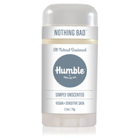 Humble Brands Simply Unscented Vegan/Sensitive Skin Formula Deodorant
