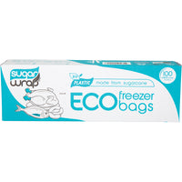 Sugarwrap Eco Freezer Bags Made From Sugarcane Large