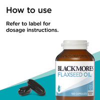 Blackmores Flaxseed Oil 1000mg Omega-3 Vegetarian