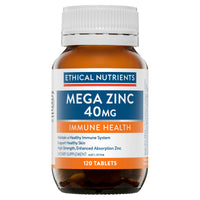 Ethical Nutrients Mega Zinc 40Mg