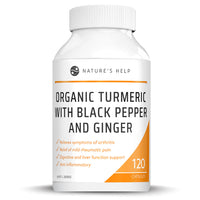 Nature's Help Organic Turmeric with Black Pepper and Ginger