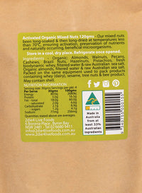 2Die4 Live Foods Organic Activated Mixed Nuts With Fresh Whey