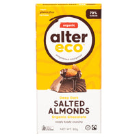 Alter Eco Organic Dark Chocolate Salted Almonds