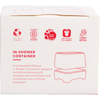 Ethique Bamboo & Cornstarch Shower Container White