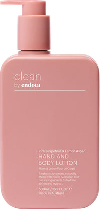 Endota Clean Pink Grapefruit & Lemon Aspen Hand & Body Lotion