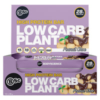 BSc Body Science High Protein Low Carb Plant Bar Peanut Choc Box