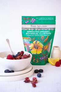 Food to Nourish Sprouted Clusters Hibiscus Lemon & Blueberry