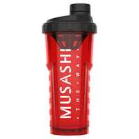 Musashi Alpha 750 Ml Size Shaker Clear Red