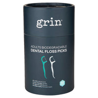Grin Biodegradable Dental Floss Picks Adults