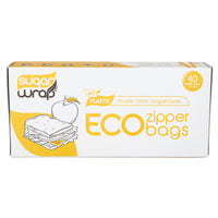 Sugarwrap Eco Zipper Bags Made From Sugarcane Small