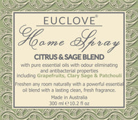 Euclove Natural Home Spray Citrus & Sage Blend