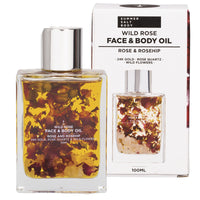 Summer Salt Body Face & Body Oil with 24K Gold Wild Rose