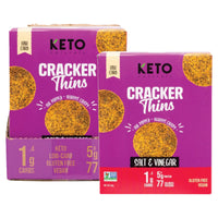 Keto Naturals Cracker Thins Salt & Vinegar
