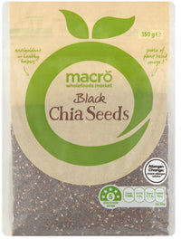 Macro Black Chia Seeds