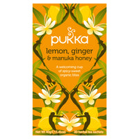 Pukka Herbs Lemon Ginger & Manuka Honey Tea Bags