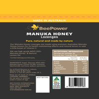 Beepower Manuka Honey Lozenge Lemon